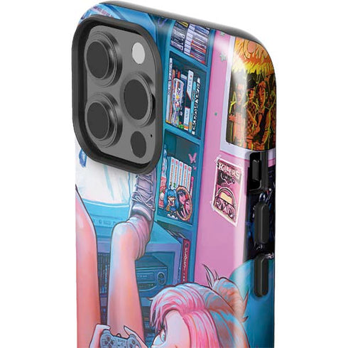 Pink Hair Anime Gamer Girl by Ivy Dolamore iPhone 13 Pro Max Impact Case