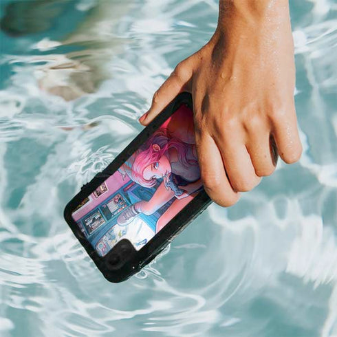 Pink Hair Anime Gamer Girl by Ivy Dolamore iPhone XR Waterproof Case