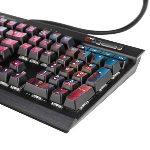 Pink Hair Anime Gamer Girl by Ivy Dolamore K95 RGB PLATINUM Mechanical Gaming Keyboard Skin