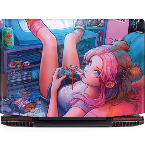 Pink Hair Anime Gamer Girl by Ivy Dolamore Legion Y720 Skin