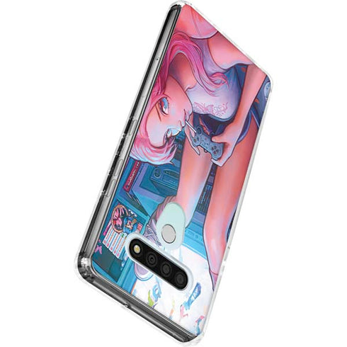 Pink Hair Anime Gamer Girl by Ivy Dolamore LG Stylo 6 Clear Case