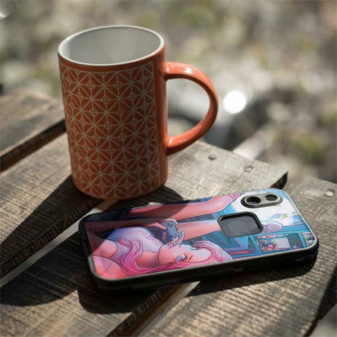 Pink Hair Anime Gamer Girl by Ivy Dolamore LifeProof Fre iPhone Skin