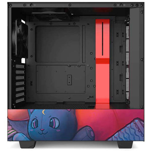Pink Hair Anime Gamer Girl by Ivy Dolamore NZXT H510 Compact ATX Mid-Tower Case Skin