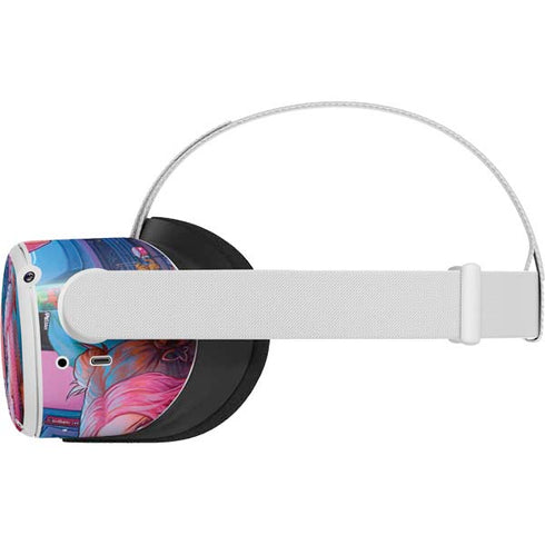 Pink Hair Anime Gamer Girl by Ivy Dolamore Oculus Quest 2 Skin