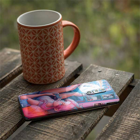 Pink Hair Anime Gamer Girl by Ivy Dolamore OnePlus 7 Pro Skin