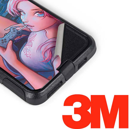 Pink Hair Anime Gamer Girl by Ivy Dolamore Otterbox Commuter iPhone Skin