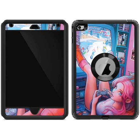 Pink Hair Anime Gamer Girl by Ivy Dolamore Otterbox Defender iPad Skin