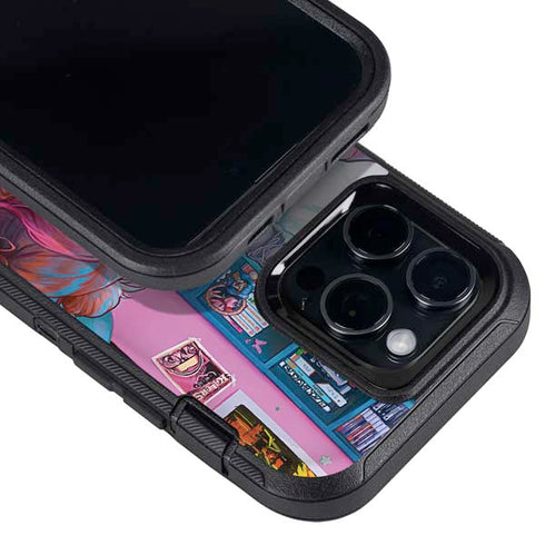 Pink Hair Anime Gamer Girl by Ivy Dolamore Otterbox Defender iPhone Skin