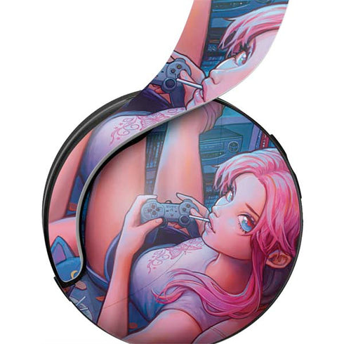 Pink Hair Anime Gamer Girl by Ivy Dolamore PULSE 3D Wireless Headset for PS5 Skin