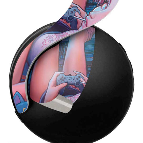 Pink Hair Anime Gamer Girl by Ivy Dolamore PULSE 3D Wireless Headset for PS5 Skin