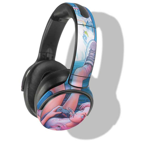 Pink Hair Anime Gamer Girl by Ivy Dolamore Skullcandy Venue Skin