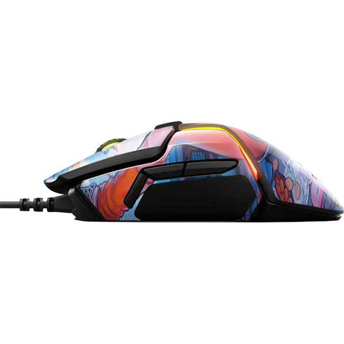 Pink Hair Anime Gamer Girl by Ivy Dolamore SteelSeries Rival 600 Gaming Mouse Skin