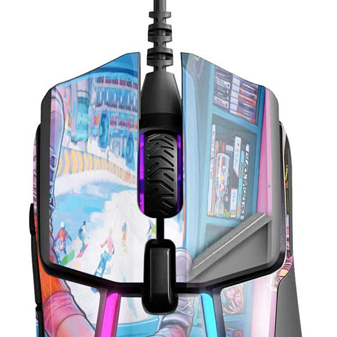 Pink Hair Anime Gamer Girl by Ivy Dolamore SteelSeries Rival 600 Gaming Mouse Skin