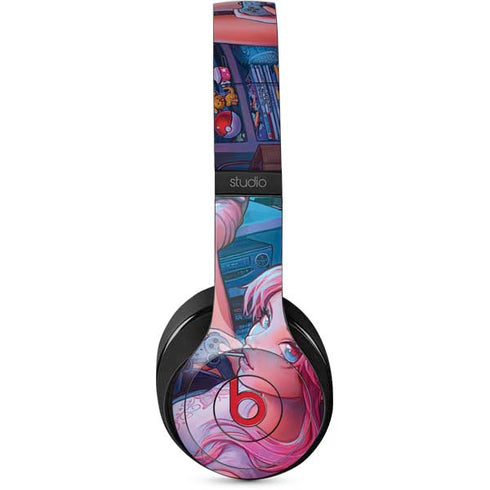 Pink Hair Anime Gamer Girl by Ivy Dolamore Studio Wireless Skin