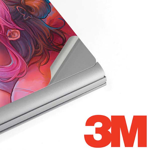Pink Hair Anime Gamer Girl by Ivy Dolamore Surface Book 2 15in Skin