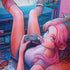 Pink Hair Anime Gamer Girl by Ivy Dolamore Surface Book 2 15in Skin