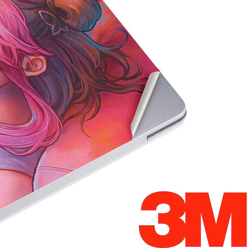 Pink Hair Anime Gamer Girl by Ivy Dolamore Surface Laptop 2 Skin