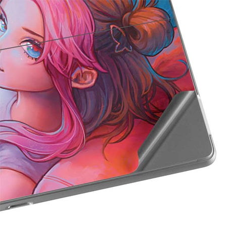 Pink Hair Anime Gamer Girl by Ivy Dolamore Surface Pro 9 Skin