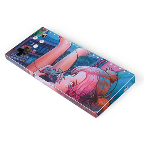Pink Hair Anime Gamer Girl by Ivy Dolamore Xbox Adaptive Controller Skin