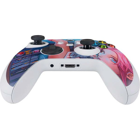 Pink Hair Anime Gamer Girl by Ivy Dolamore Xbox Series S Controller Skin