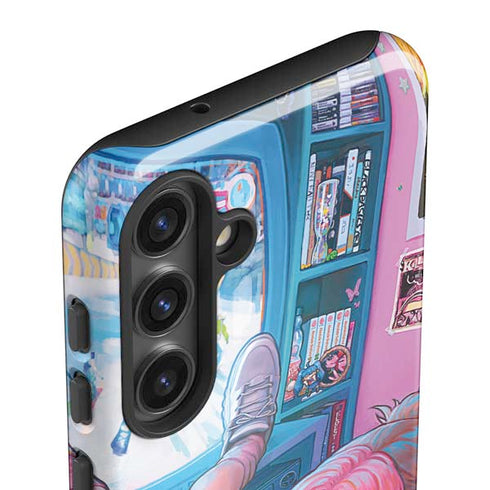 Pink Hair Anime Gamer Girl by Ivy Dolamore Galaxy S24 Impact Case