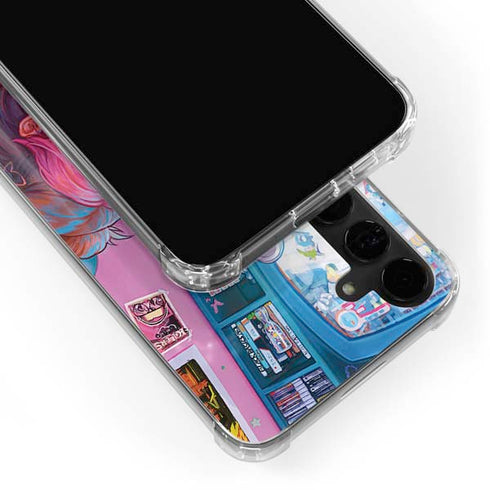 Pink Hair Anime Gamer Girl by Ivy Dolamore Galaxy S24 Plus Clear Case