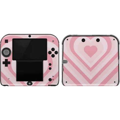 Pink Heart Pattern Nintendo 2DS Skin