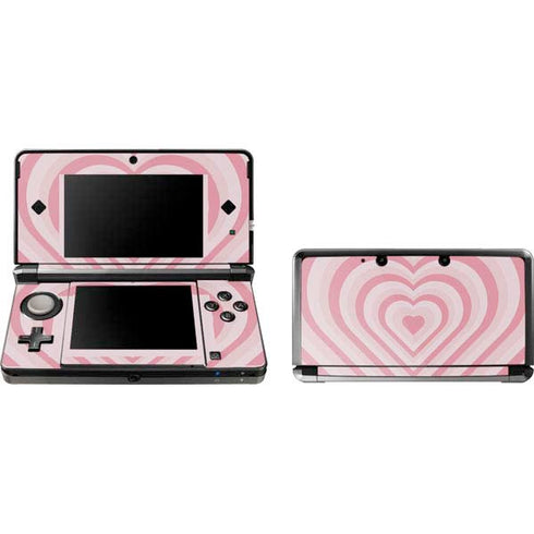 Pink Heart Pattern 3DS (2011) Skin