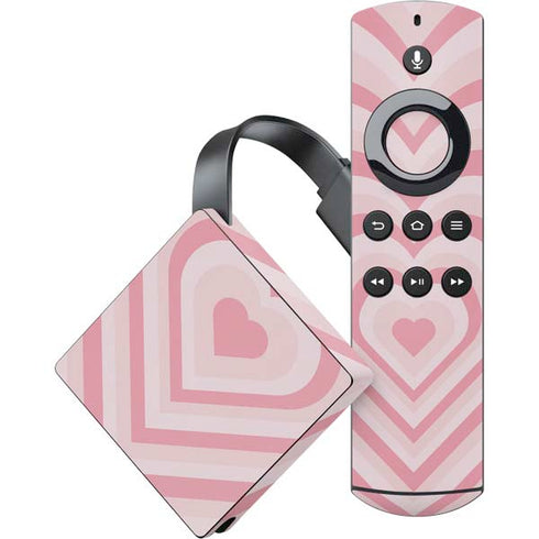 Pink Heart Pattern Amazon Fire TV Skin
