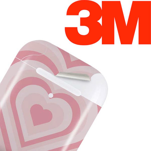 Pink Heart Pattern Apple AirPods 2 Skin