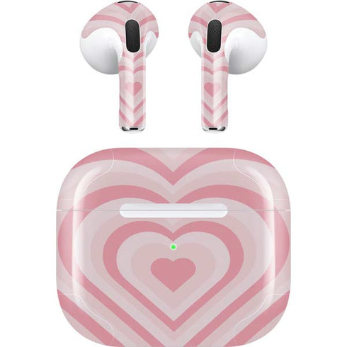 Pink Heart Pattern Apple AirPods (3rd Gen 2021) Skin