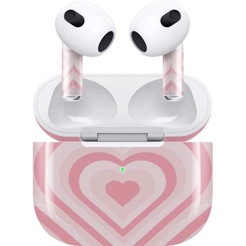 Pink Heart Pattern Apple AirPods (3rd Gen 2021) Skin
