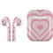 Pink Heart Pattern Apple AirPods Skin