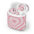 Pink Heart Pattern Apple AirPods Skin