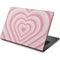 Pink Heart Pattern Dell Chromebook Skin