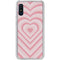 Pink Heart Pattern Galaxy A10e Clear Case