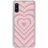 Pink Heart Pattern Galaxy A10e Clear Case