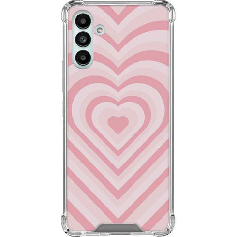 Pink Heart Pattern Galaxy A13 5G Clear Case