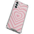 Pink Heart Pattern Galaxy A13 5G Clear Case