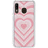 Pink Heart Pattern Galaxy A20 Clear Case