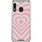 Pink Heart Pattern Galaxy A30 Clear Case