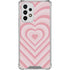 Pink Heart Pattern Galaxy A53 5G Clear Case