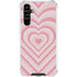 Pink Heart Pattern Galaxy A54 5G Clear Case