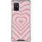 Pink Heart Pattern Galaxy A71 5G Clear Case