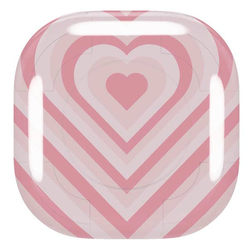 Pink Heart Pattern Galaxy Buds Pro Skin