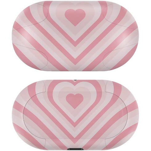 Pink Heart Pattern Galaxy Buds Skin