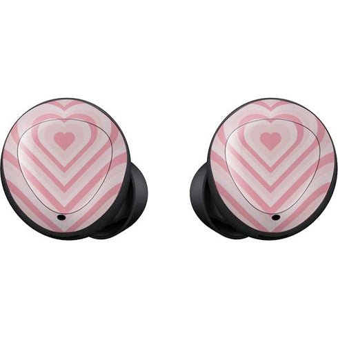 Pink Heart Pattern Galaxy Buds Skin