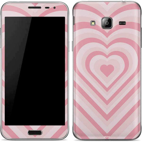 Pink Heart Pattern Galaxy J3 Skin
