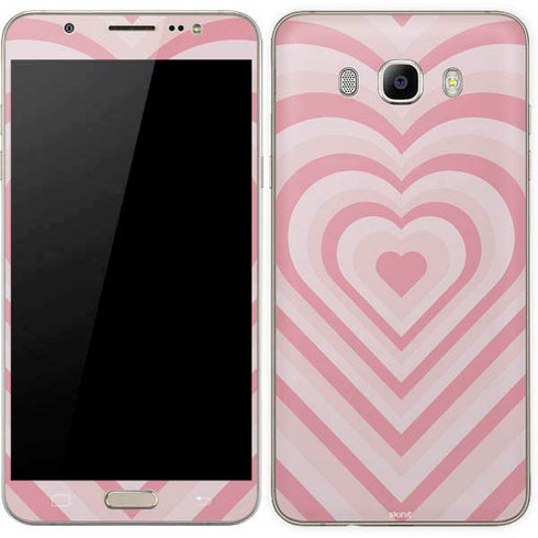 Pink Heart Pattern Galaxy J7 Skin