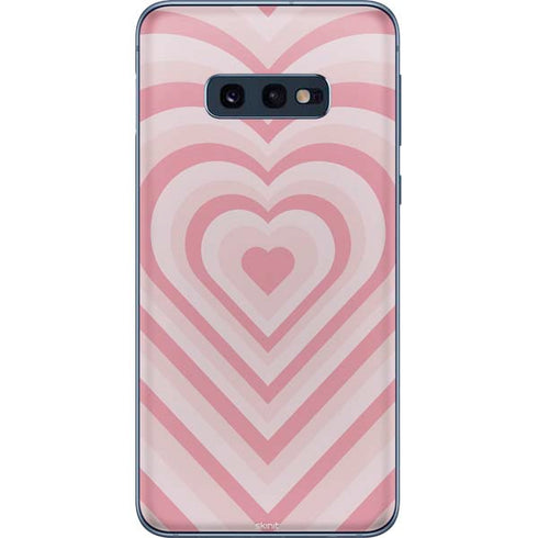 Pink Heart Pattern Galaxy S10e Skin